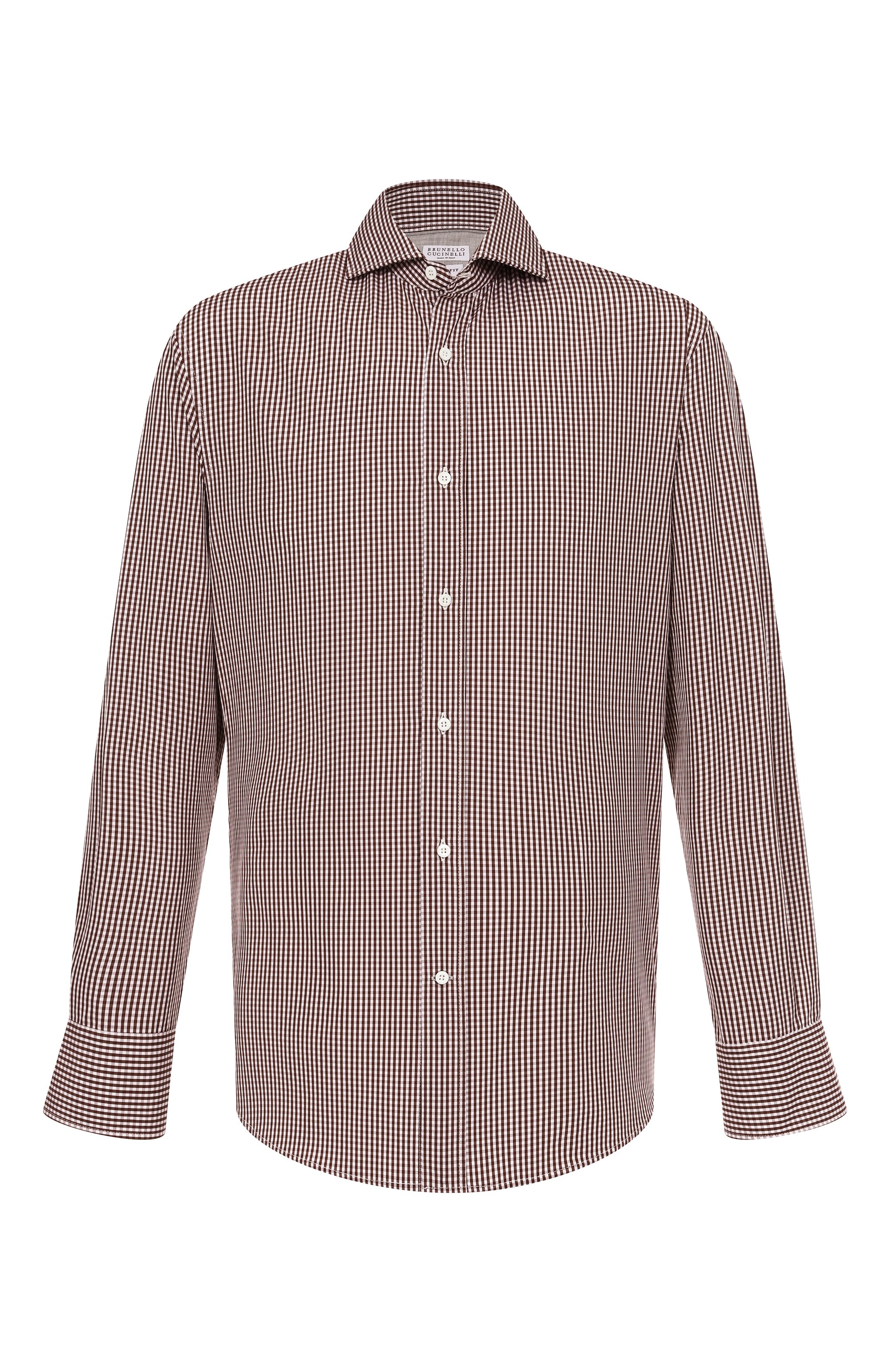 Хлопковая рубашка BRUNELLO CUCINELLI, арт. MY6471718, фото 1