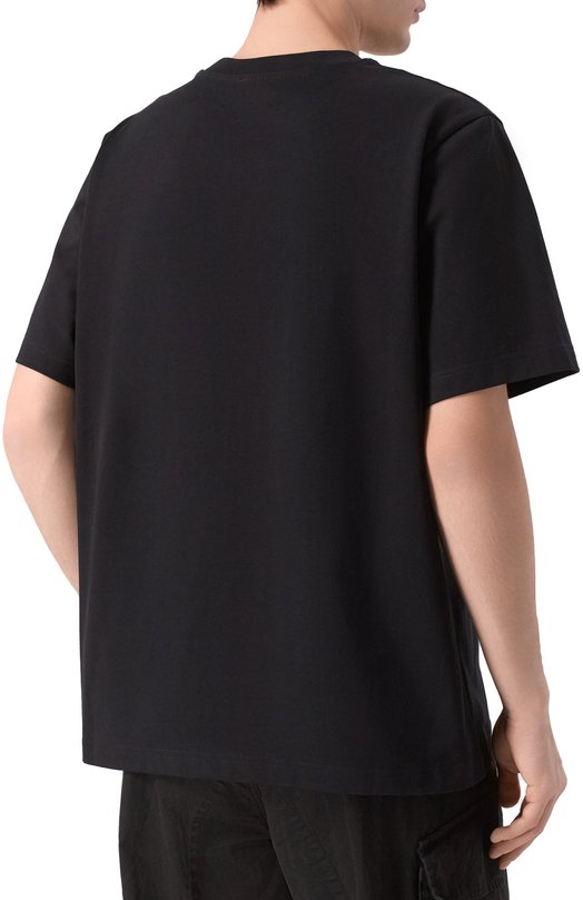 Хлопковая футболка Casablanca M-SP26-JTS-001-12 Чёрный  M-SP26-JTS-001-12 Фото 4