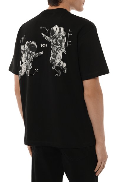 Хлопковая футболка BOSS ORANGE, арт. 50528221, фото 4