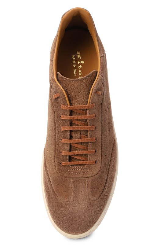 Замшевые кеды Kiton USSA415N0127916 Коричневый  USSA415N0127916 Фото 6