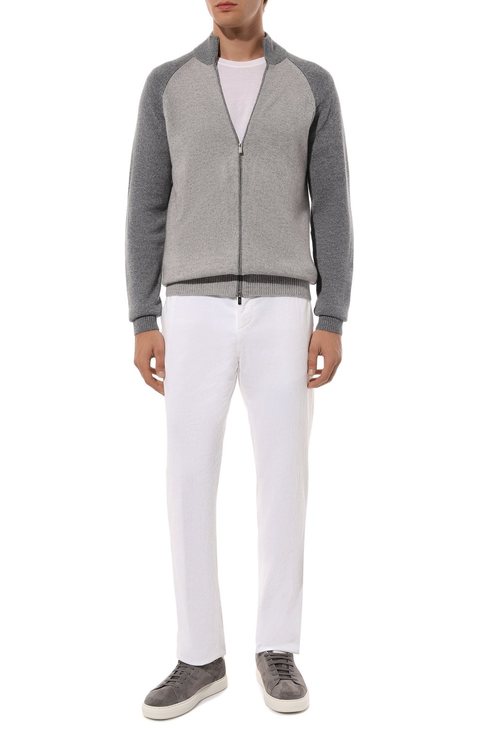 Вельветовые брюки KITON белого цвета по цене 135500 руб., арт. UPLACK0107F10, фото 2 Вельветовые брюки KITON, арт. UPLACK0107F10, фото 2