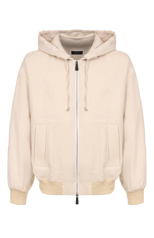 Льняной бомбер Kiton UGK137K0708H Бежевый UGK137K0708H