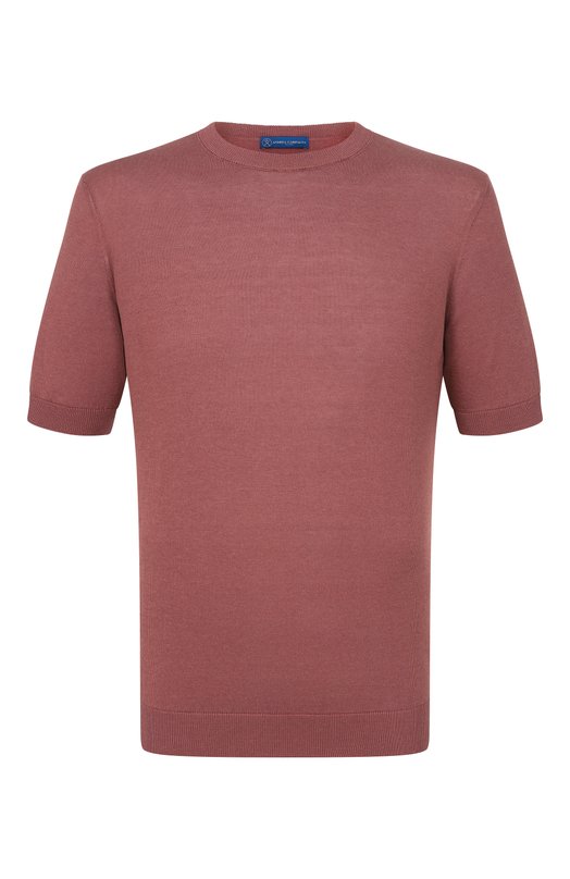 Джемпер из шелка и хлопка Andrea Campagna M5425-1033 Бордовый M5425-1033