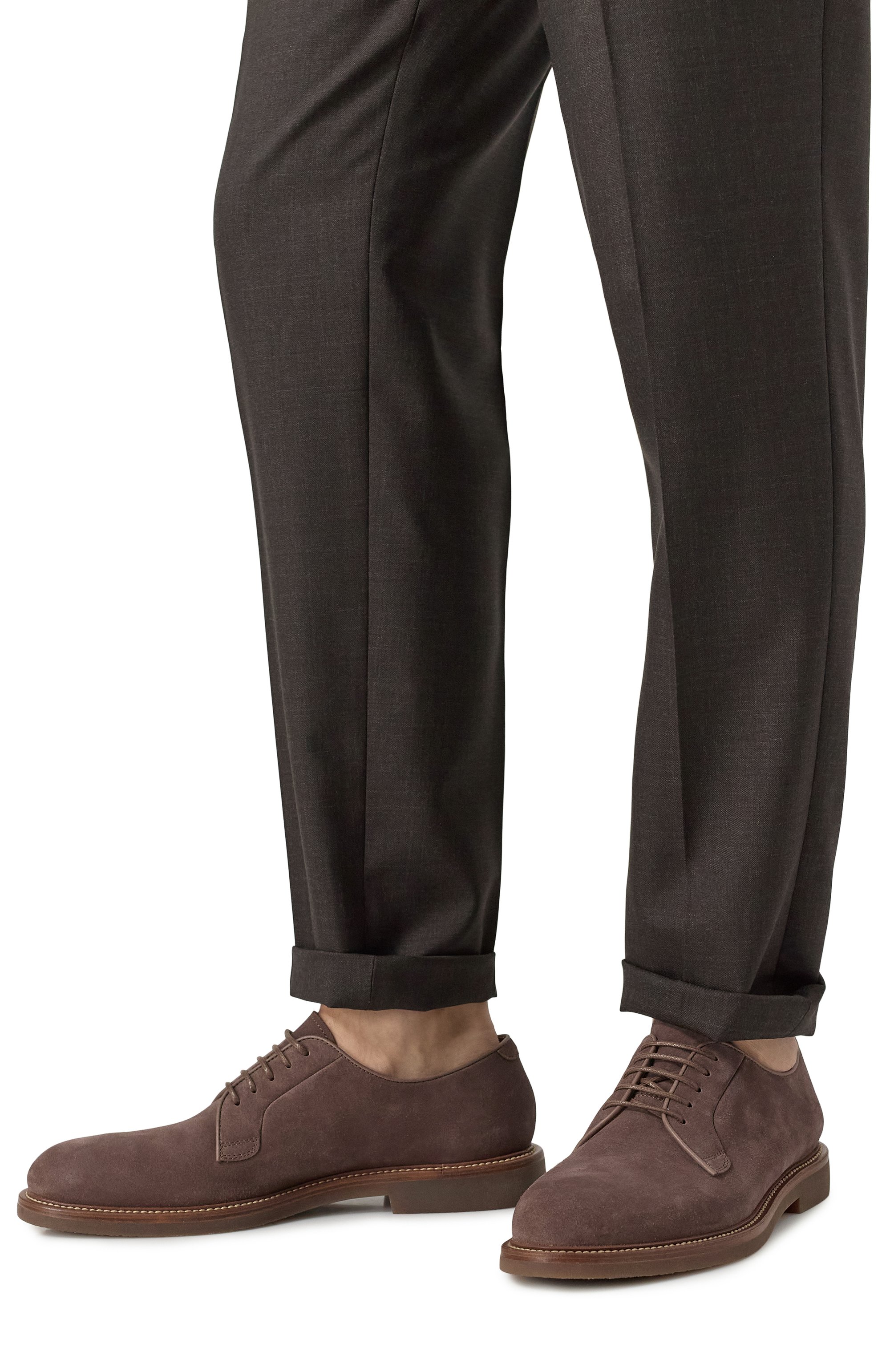 Замшевые дерби BRUNELLO CUCINELLI, арт. MZUNICE722, фото 3