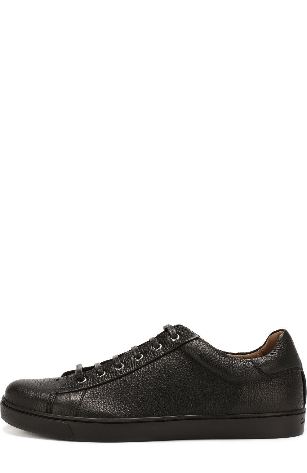 Кожаные кеды на шнуровке GIANVITO ROSSI, арт. S26340.M1BLK.B0XNER0, фото 3