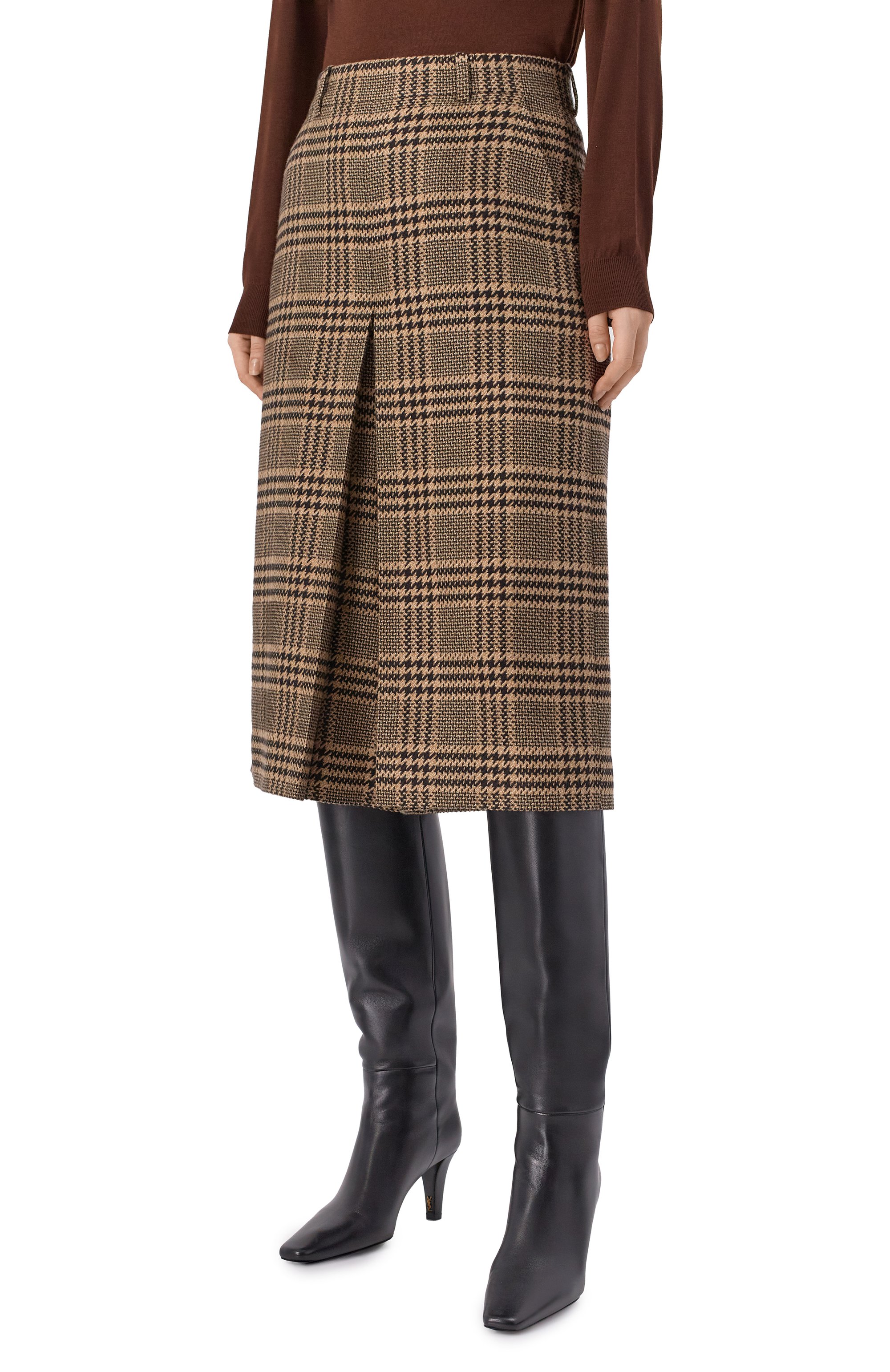 Кюлоты из шелка и кашемира SAINT LAURENT, арт. 831073/Y3J67, фото 3