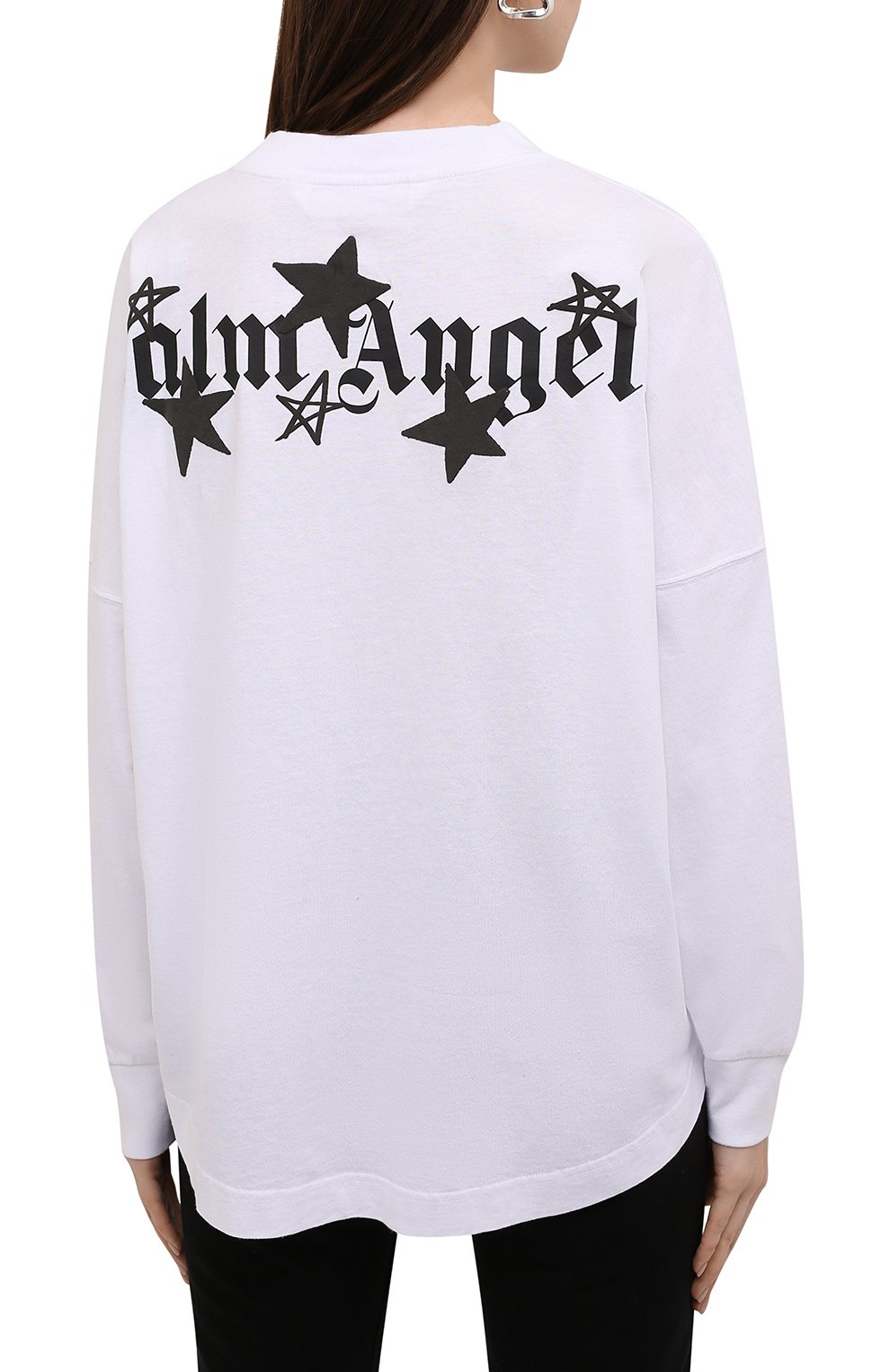 Хлопковый лонгслив PALM ANGELS, арт. PWAB012F21JER0010110, фото 4