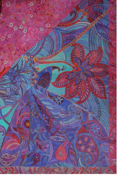 Шелковая шаль восточный орнамент GOURJI, арт. 91126737/4151108, фото 4