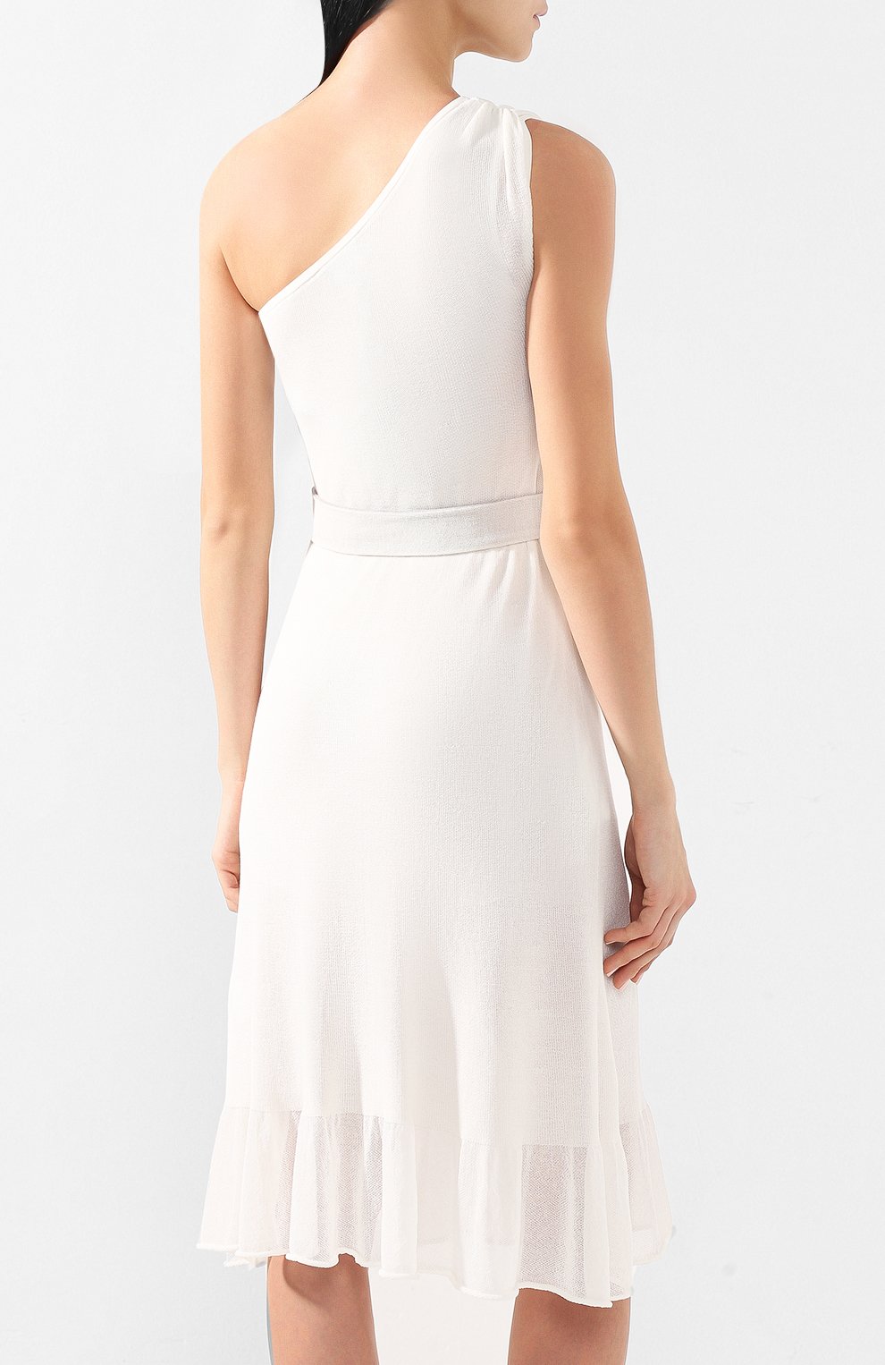Платье с поясом EMPORIO ARMANI кремового цвета по цене 42250 руб., арт. 3G2AT2/2MA3Z, фото 4 Платье с поясом EMPORIO ARMANI, арт. 3G2AT2/2MA3Z, фото 4