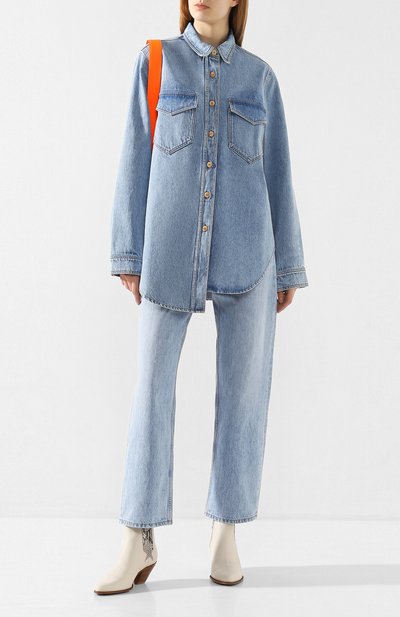 Джинсовая рубашка NANUSHKA, арт. S0LI_BLUE WASH_RIGID DENIM, фото 2