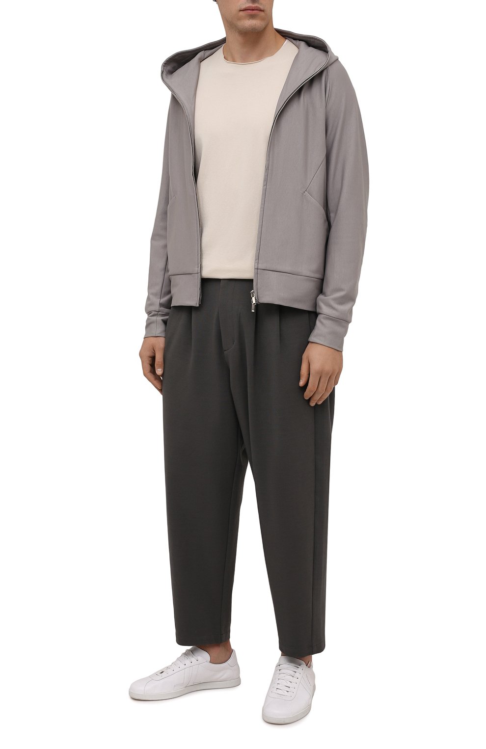 Брюки KAZUYUKI KUMAGAI хаки цвета по цене 37650 руб., арт. AP12-246, фото 2 Брюки KAZUYUKI KUMAGAI, арт. AP12-246, фото 2