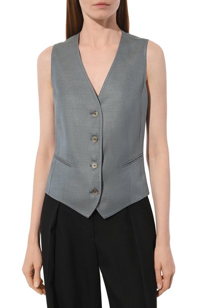 Жилет из вискозы KITON, арт. D47456K0919B, фото 3