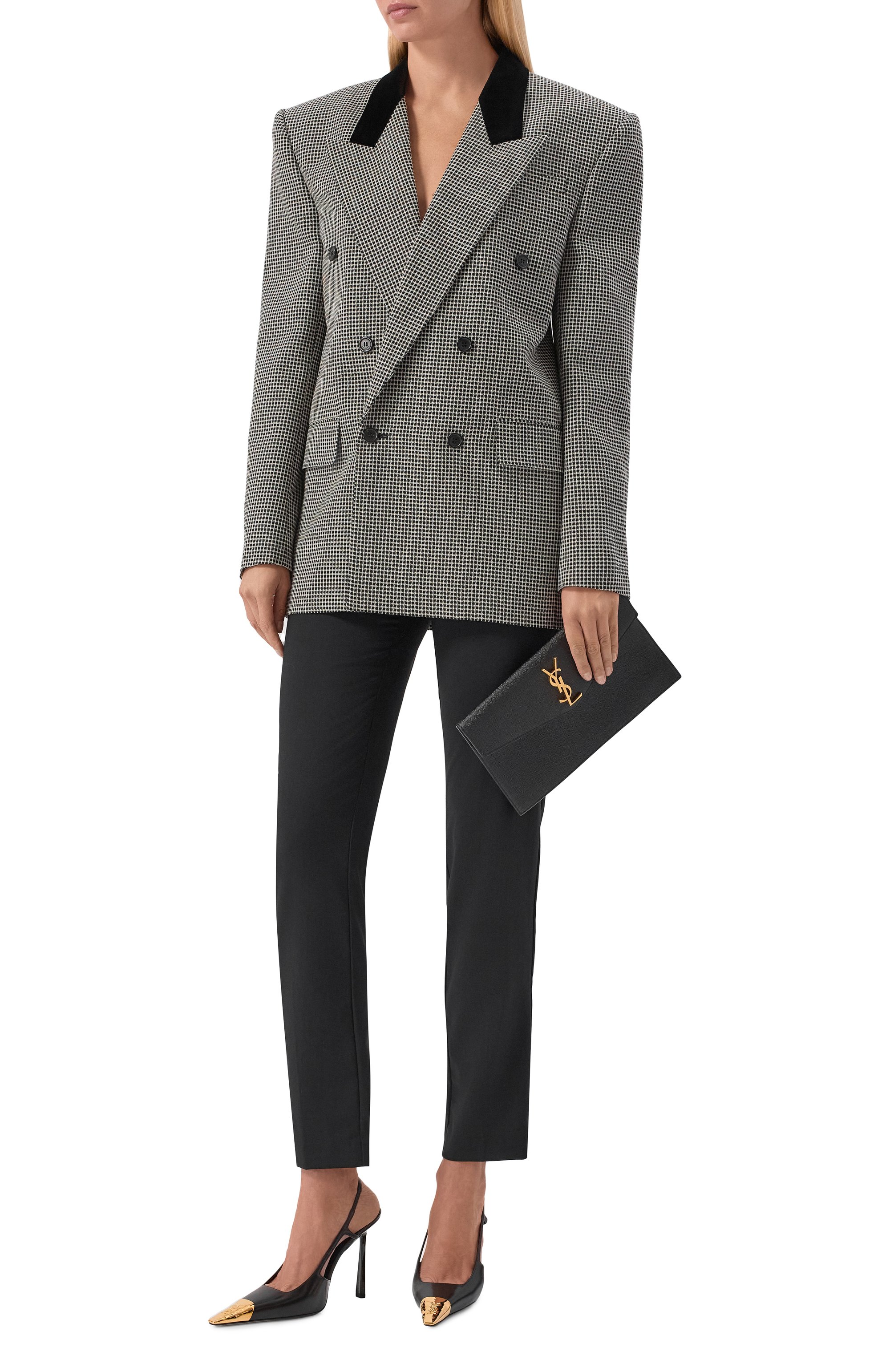 Кожаные туфли jeanne 110 SAINT LAURENT, арт. 800164/AADX2, фото 3