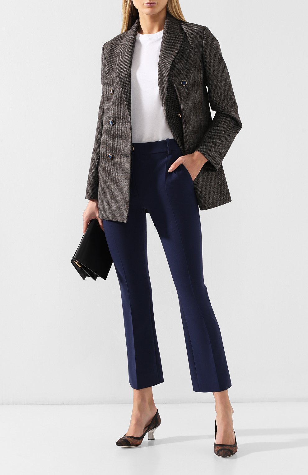 Текстильные туфли FENDI черного цвета по цене 76000 руб., арт. 8I6805 AK11, фото 2 Текстильные туфли FENDI, арт. 8I6805 AK11, фото 2