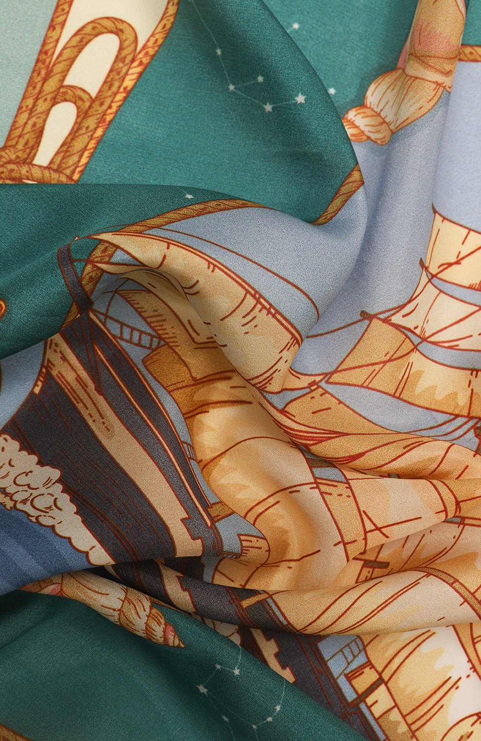 Шелковый платок вокруг света GOURJI, арт. Т28MOR1, фото 3