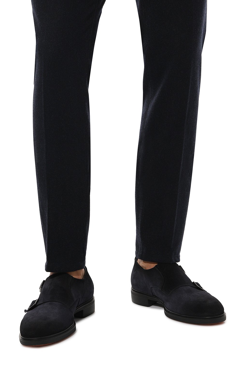 Замшевые монки easy on SANTONI синего цвета по цене 93150 руб., арт. MGEG18949NEAXGEX, фото 3 Замшевые монки easy on SANTONI, арт. MGEG18949NEAXGEX, фото 3