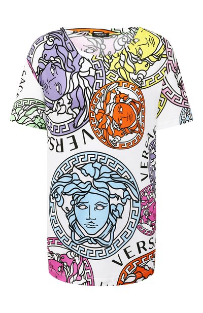 Женская хлопковая футболка VERSACE, арт. A88532/1F00404