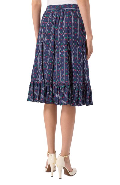 Шелковая юбка VALENTINO, арт. 7B3RADK6/9FR, фото 4