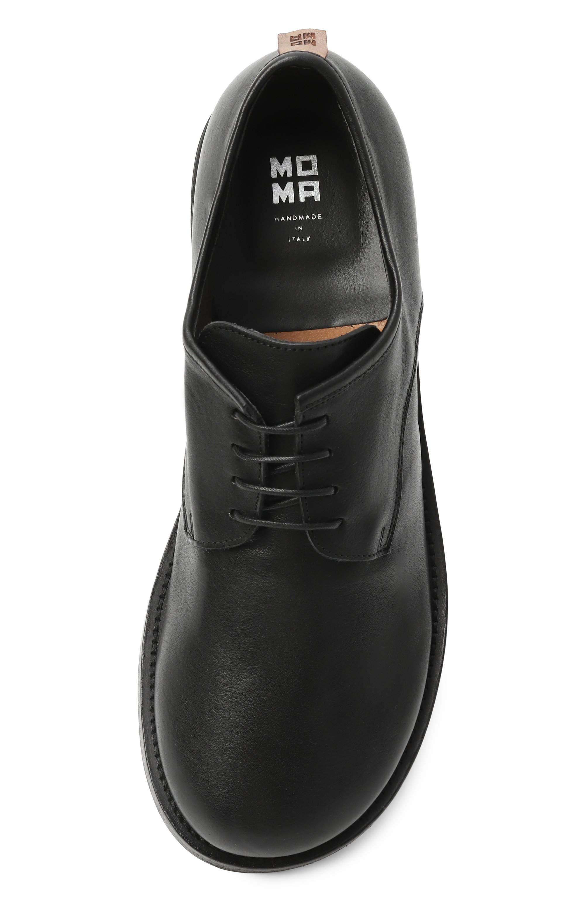 Кожаные дерби MOMA черного цвета по цене 49550 руб., арт. 61503A-KU, фото 6 Кожаные дерби MOMA, арт. 61503A-KU, фото 6