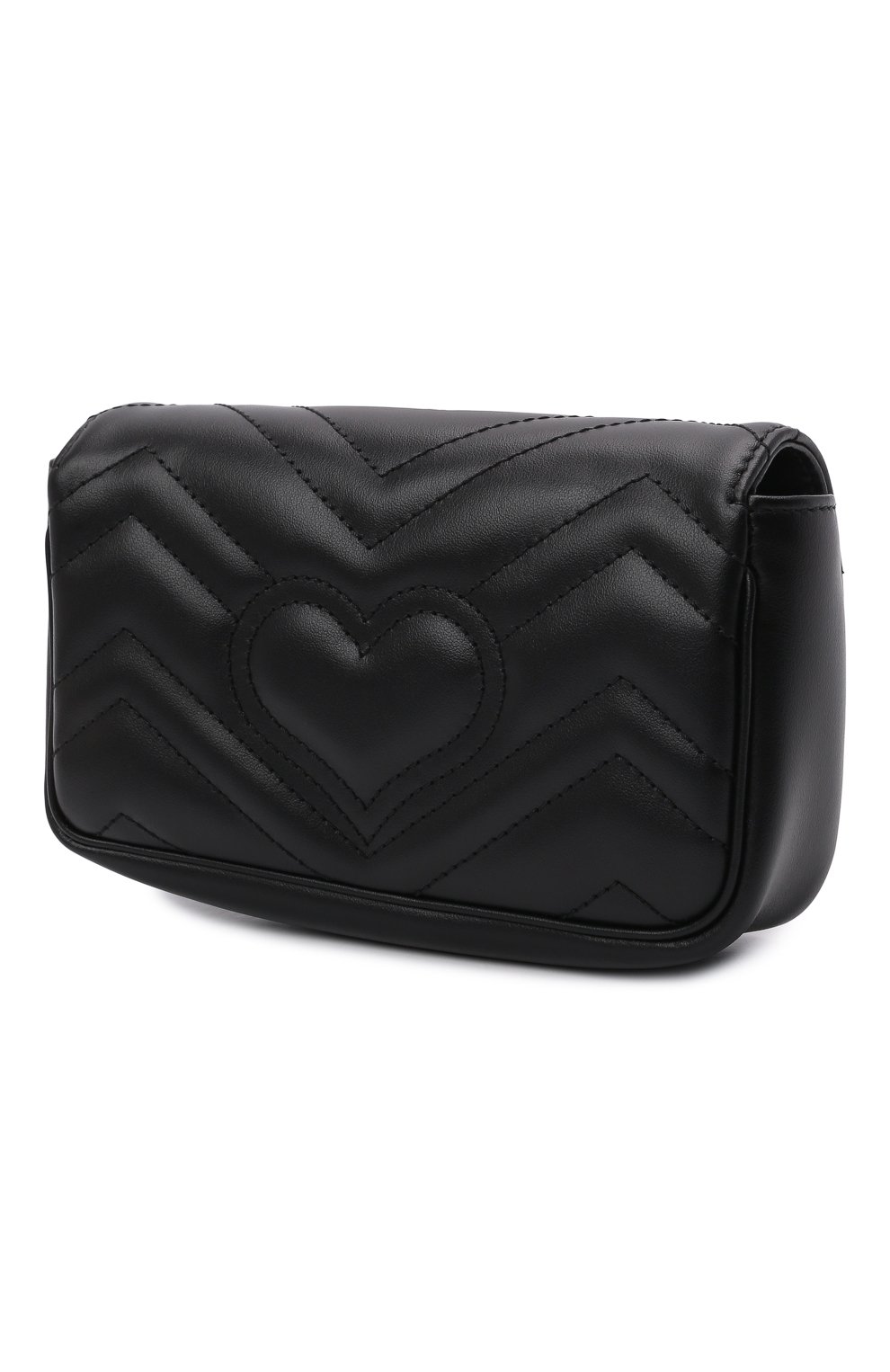 Сумка gg marmont super mini GUCCI черного цвета по цене 182500 руб., арт. 476433/DTDCT, фото 3 Сумка gg marmont super mini GUCCI, арт. 476433/DTDCT, фото 3