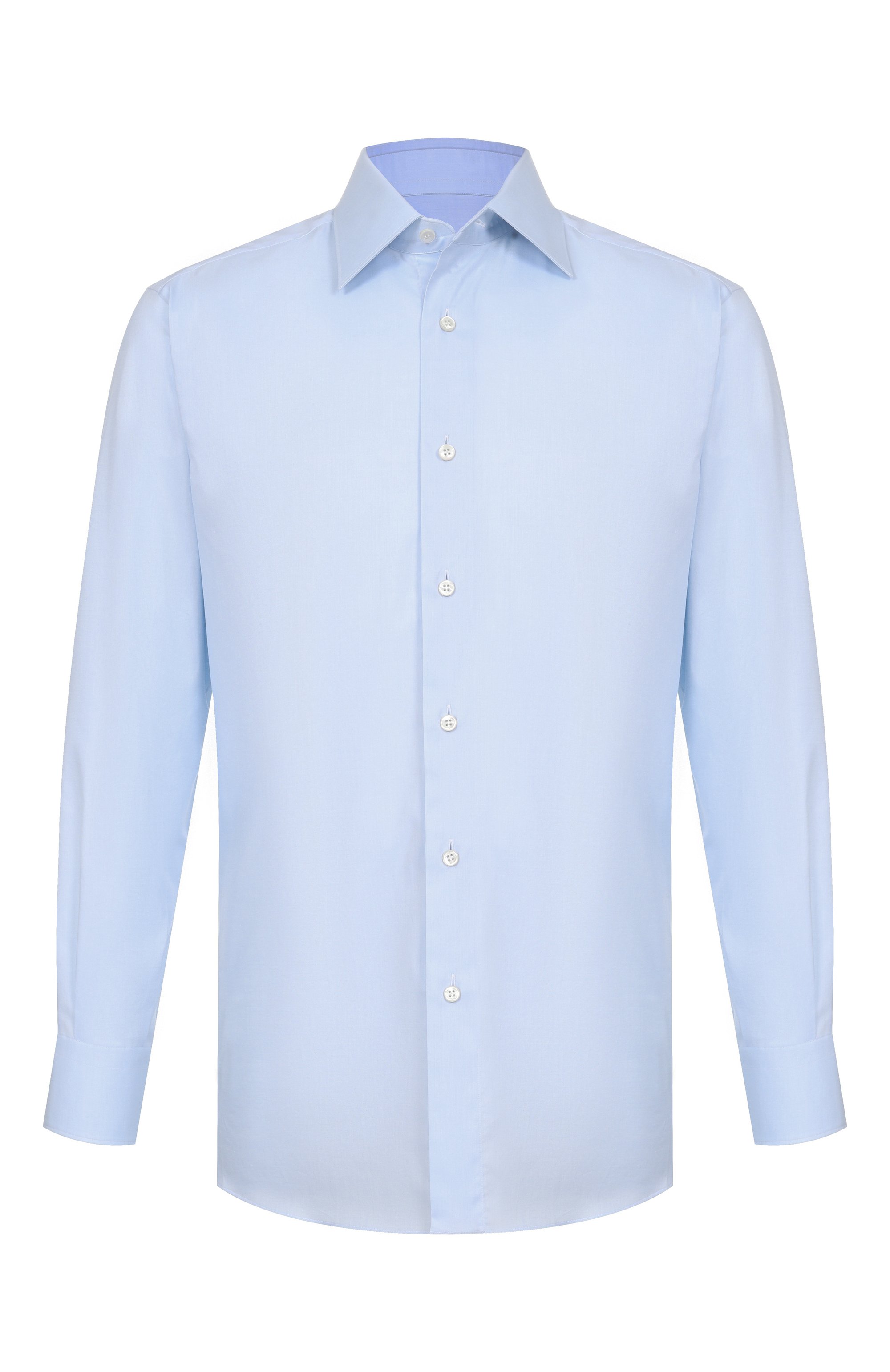 Хлопковая сорочка BRIONI светло-голубого цвета по цене 79950 руб., арт. RCB40M/0A04Q, фото 1 Хлопковая сорочка BRIONI, арт. RCB40M/0A04Q, фото 1