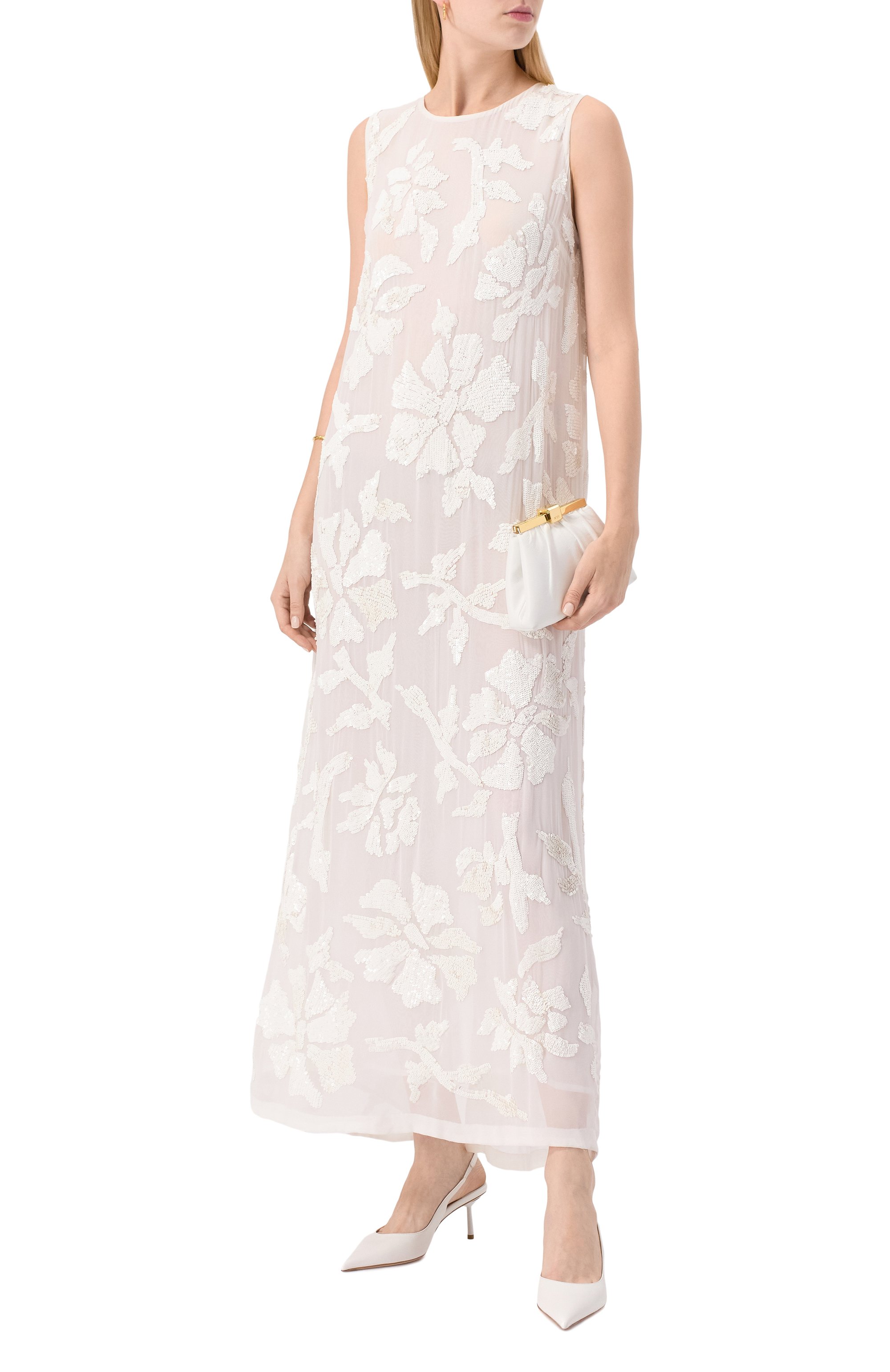 Платье из вискозы с отделкой пайетками P.A.R.O.S.H., арт. D722506, фото 2