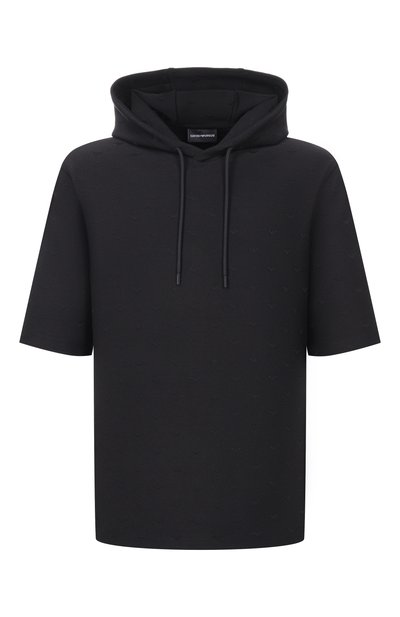 Мужской худи из хлопка и лиоцелла EMPORIO ARMANI, арт. EM005221/AF13700