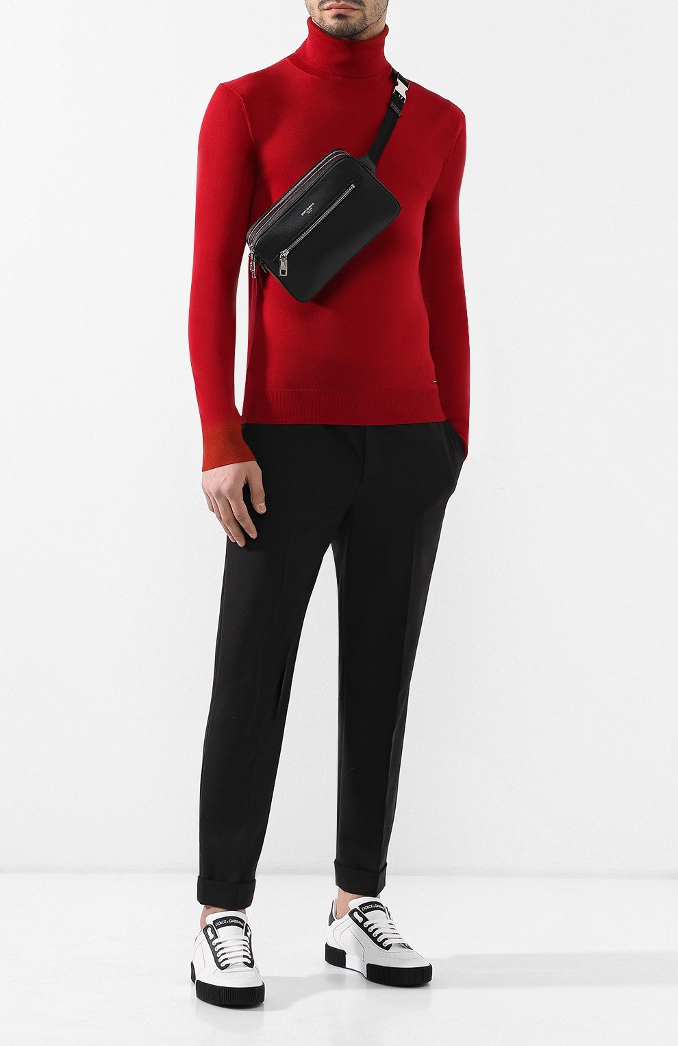 Кожаные кеды miami DOLCE & GABBANA, арт. CS1648/AZ616, фото 2