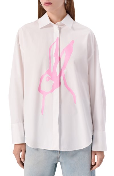 Хлопковая рубашка MSGM, арт. 3941MDE18X/257602, фото 3