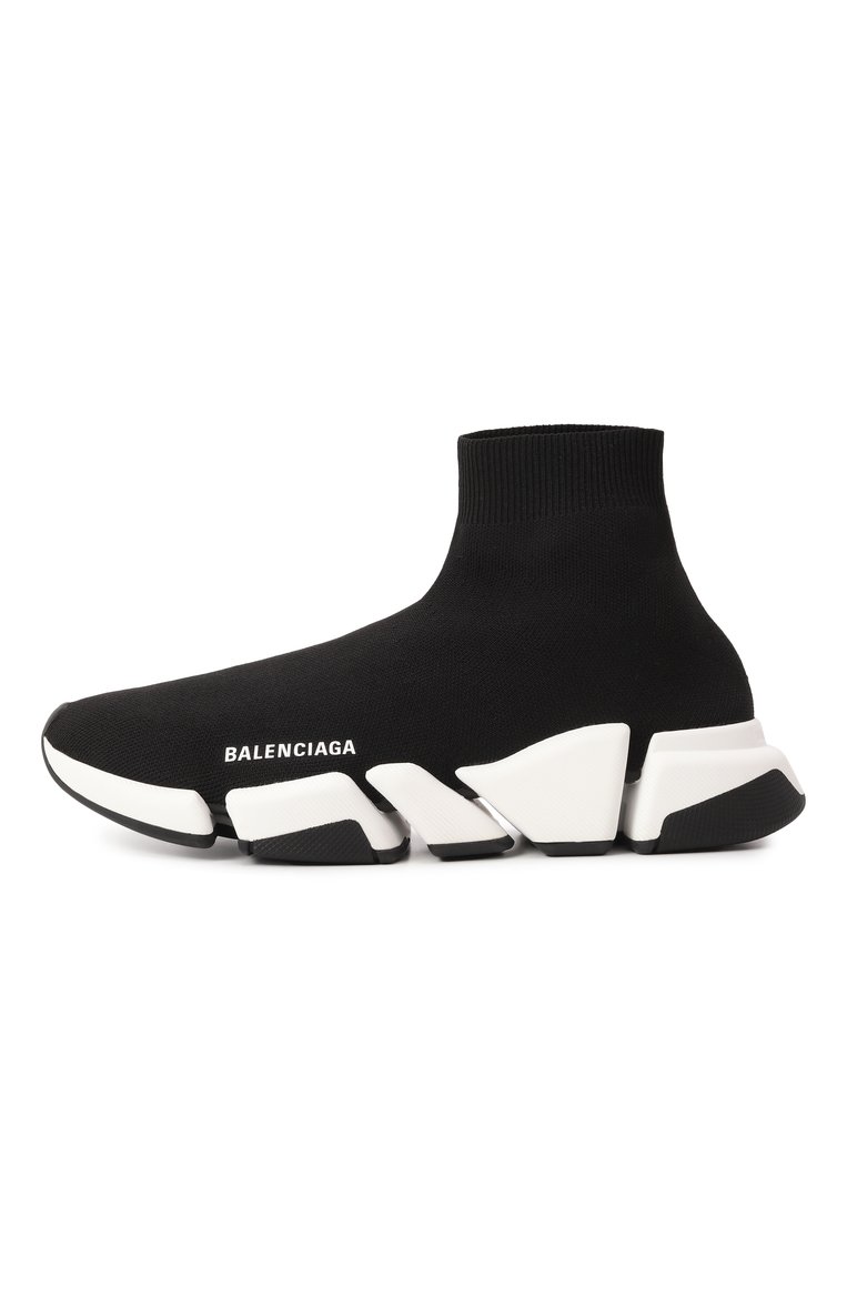 Женские текстильные кроссовки speed.2 BALENCIAGA черного цвета, арт. 617196/W2DB2 | Фото 4 (Стили: Кэжуэл; Материал внешний: Текстиль; Материал внутренний: Текстиль; Кросс-КТ: Высокие; Материал утеплителя: Без утеплителя; Подошва: Платформа)