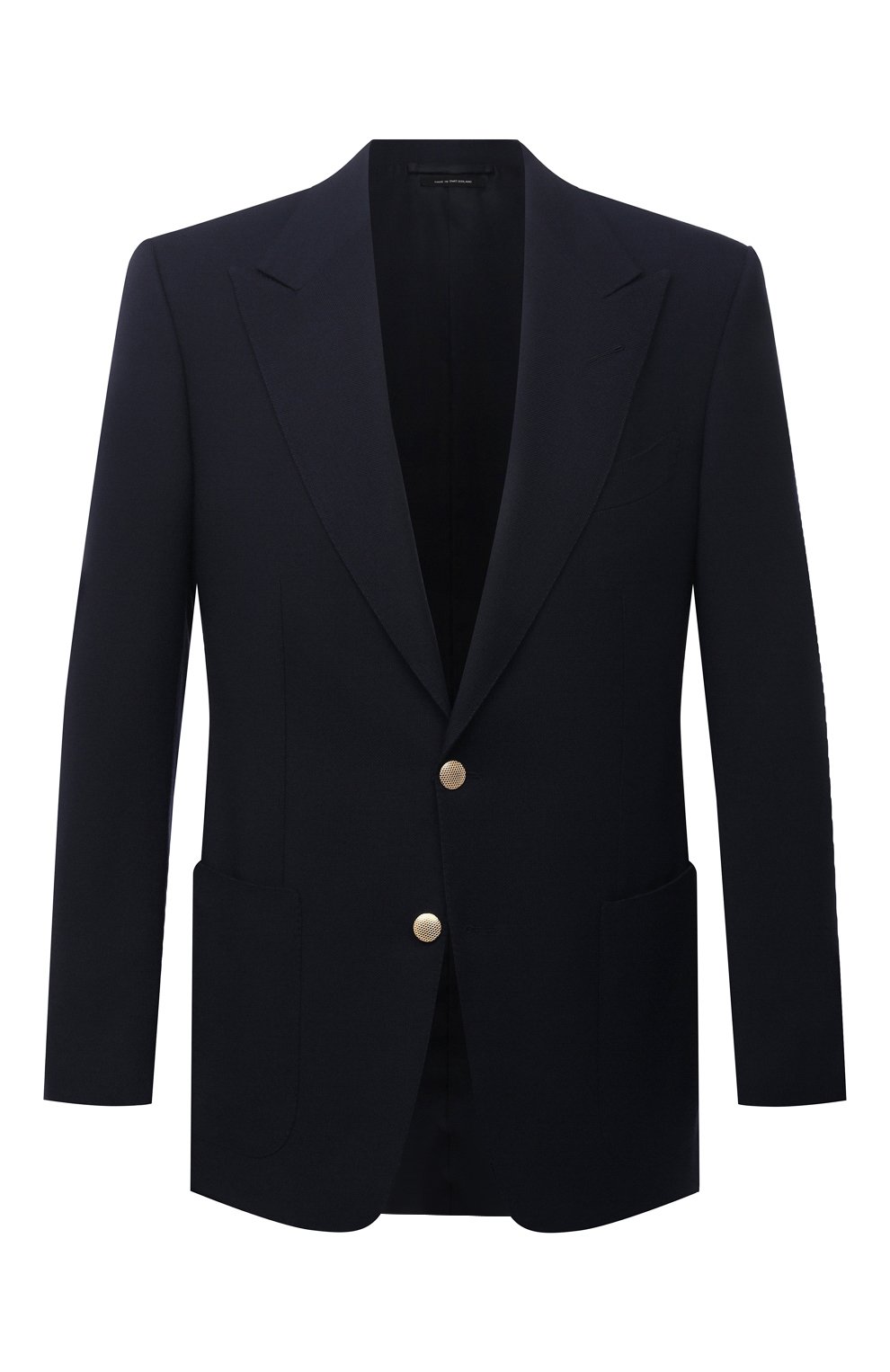 Шерстяной пиджак TOM FORD темно-синего цвета по цене 399500 руб., арт. 950R30/11HA40, фото 1 Шерстяной пиджак TOM FORD, арт. 950R30/11HA40, фото 1