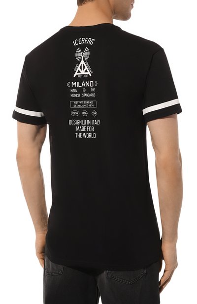 Хлопковая футболка ICEBERG, арт. ICE4MTS02, фото 4