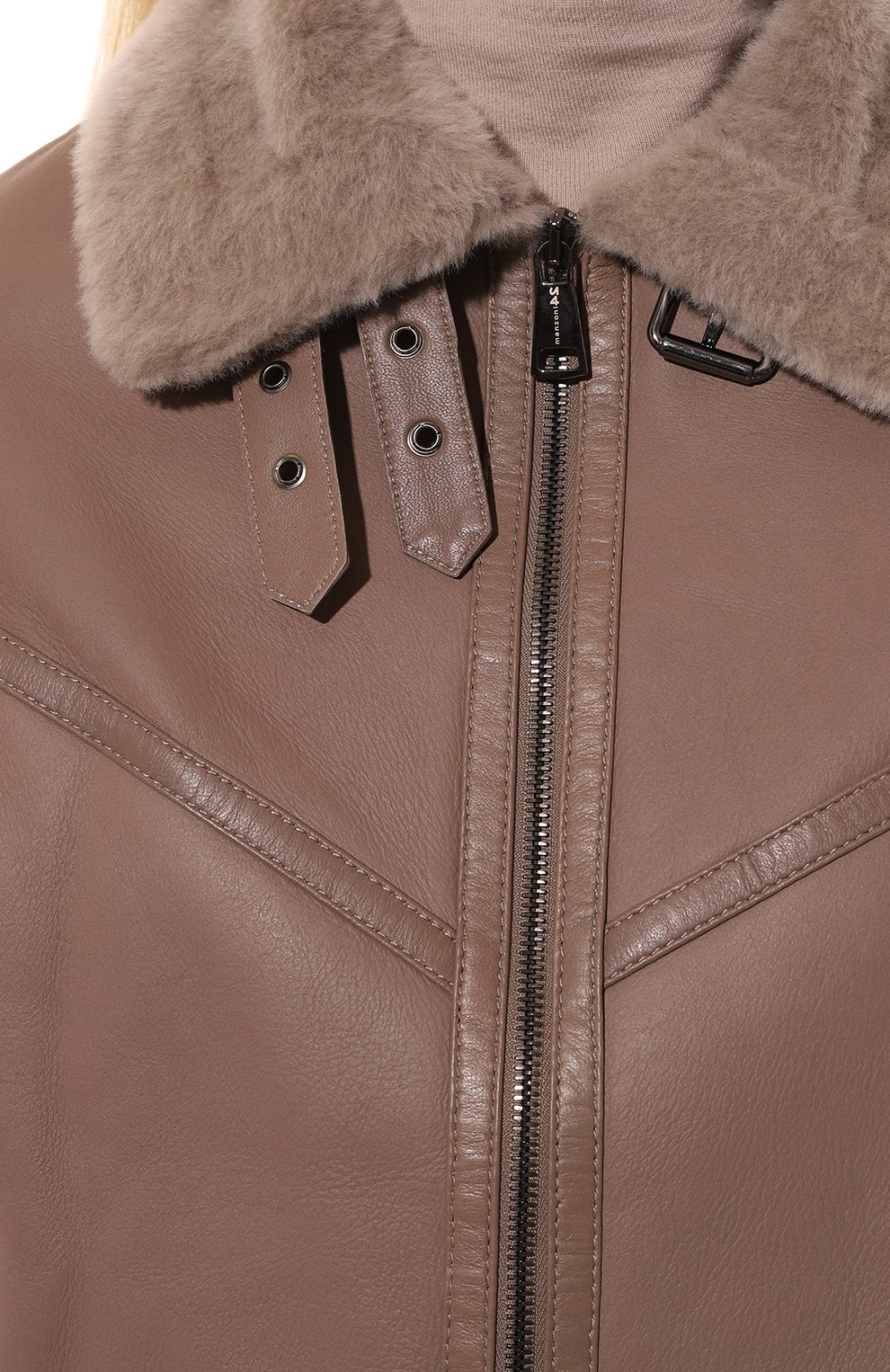 Дубленка из овчины MANZONI24, арт. 24M1292-S21/, фото 5