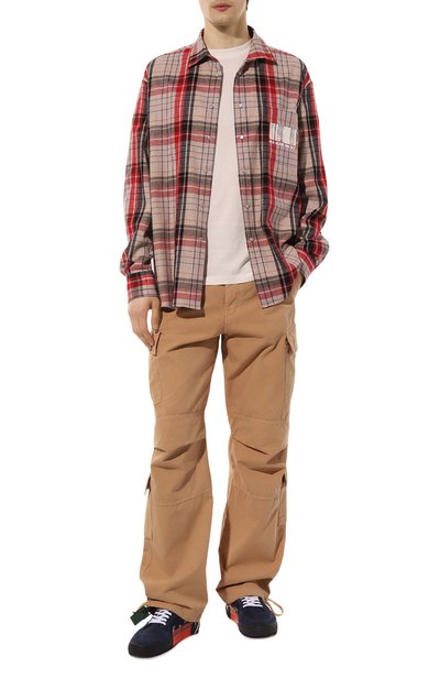 Замшевые кеды vulcanized OFF-WHITE, арт. OMIA085F22LEA0014242, фото 2