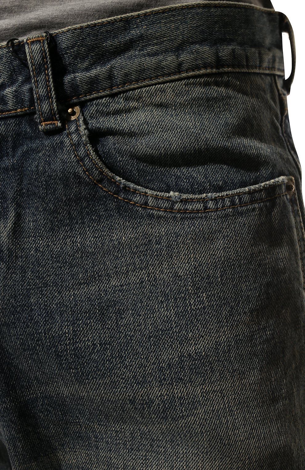 Джинсы SAINT LAURENT синего цвета по цене 65000 руб., арт. 597052/Y502V, фото 5 Джинсы SAINT LAURENT, арт. 597052/Y502V, фото 5