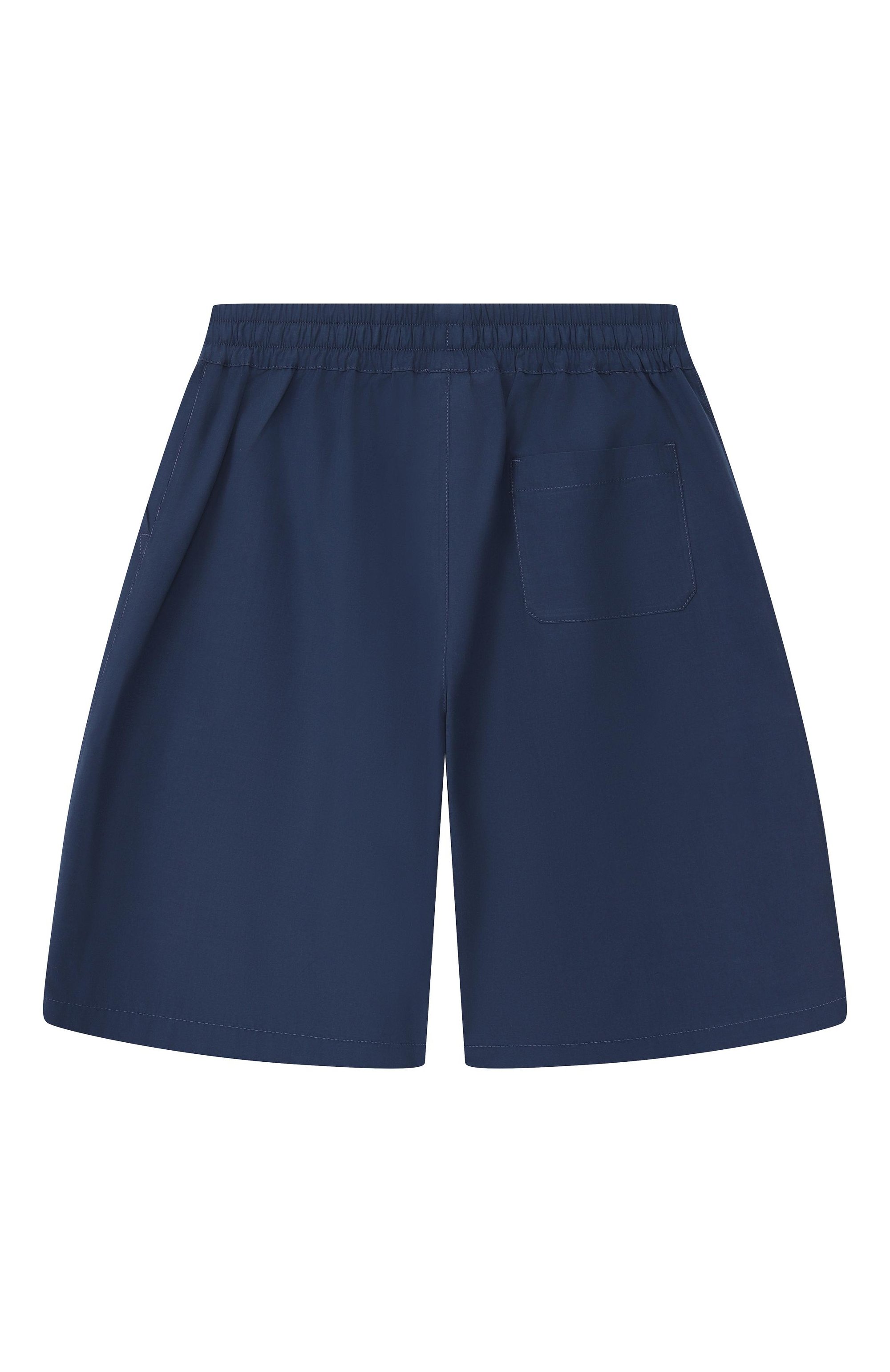 Хлопковые шорты DOLCE & GABBANA темно-синего цвета по цене 35700 руб., арт. L44Q11/FU5V2, фото 2 Хлопковые шорты DOLCE & GABBANA, арт. L44Q11/FU5V2, фото 2