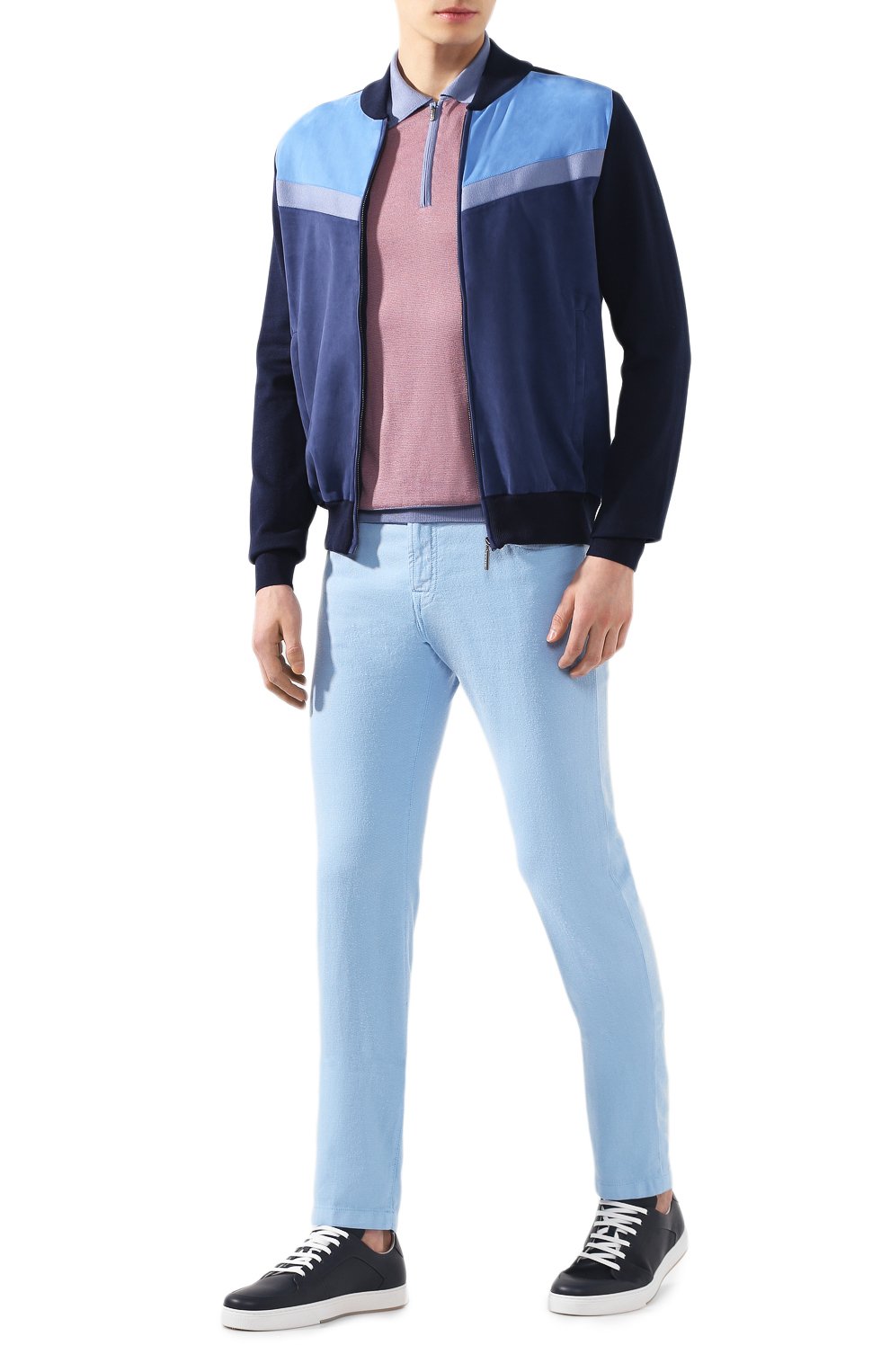 Брюки KITON голубого цвета по цене 109000 руб., арт. UPNJSJ07S73, фото 2 Брюки KITON, арт. UPNJSJ07S73, фото 2