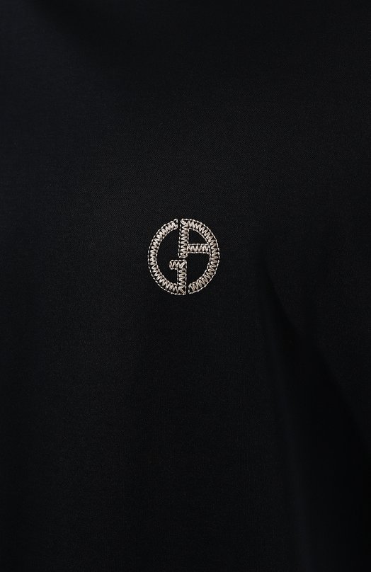 Хлопковая футболка Giorgio Armani 6RSM73/SJTKZ Синий  6RSM73/SJTKZ Фото 5