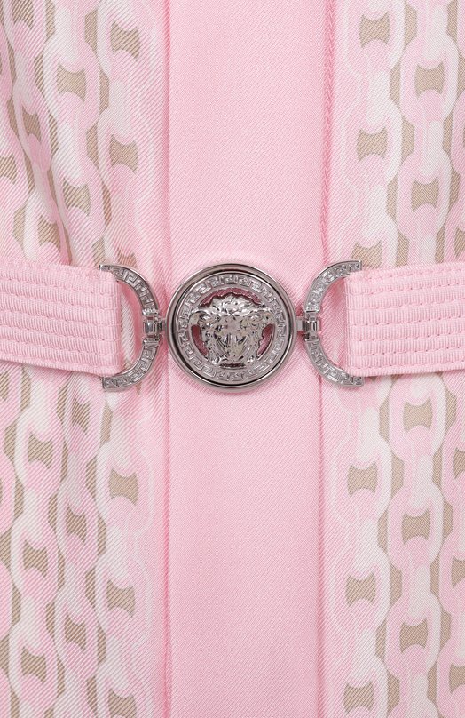 Шелковое платье Versace 1018933/1A13638 Розовый  1018933/1A13638 Фото 6