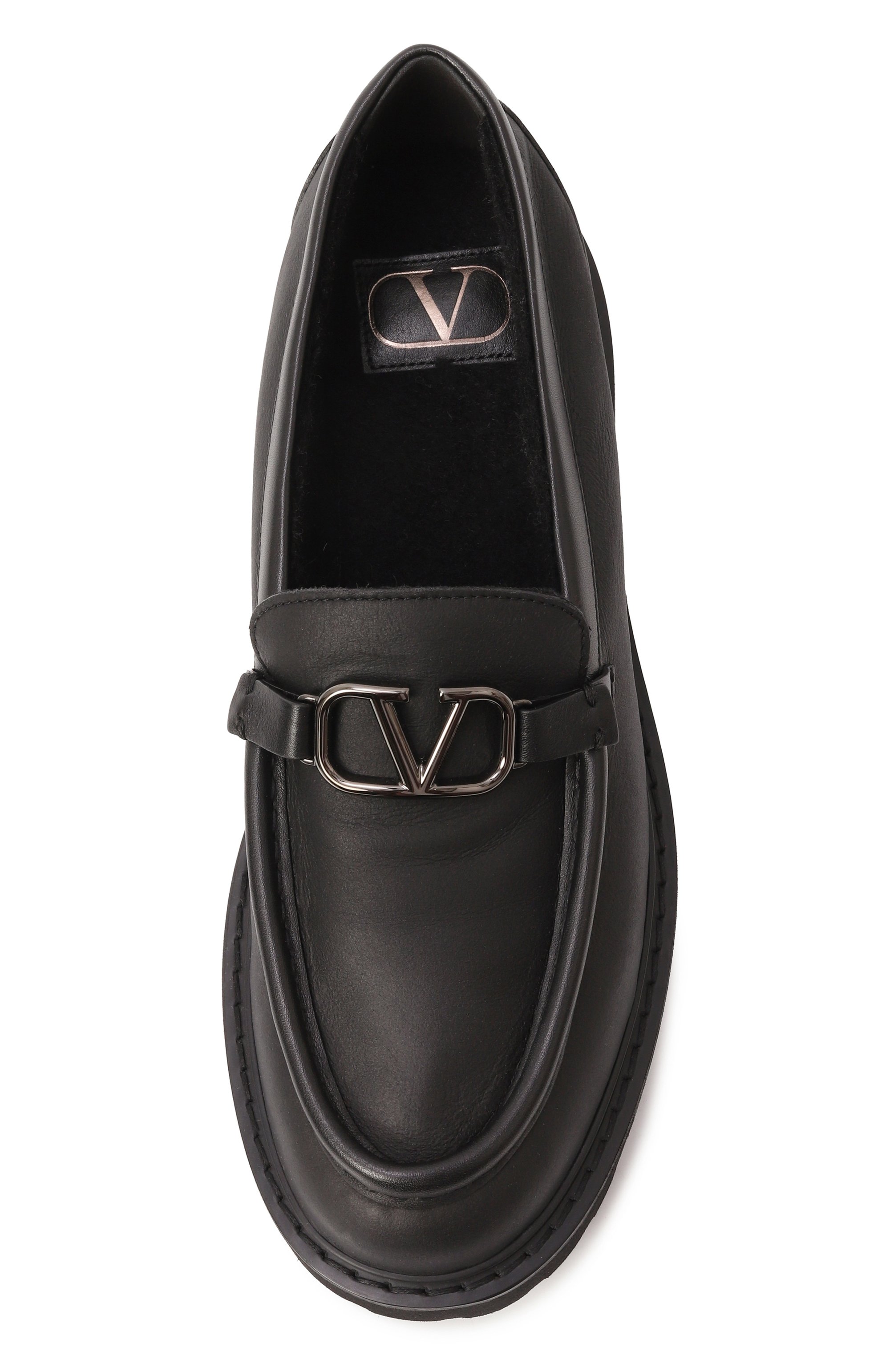 Кожаные лоферы vlogo signature VALENTINO, арт. 5W0S0EU0/ZIJ, фото 6