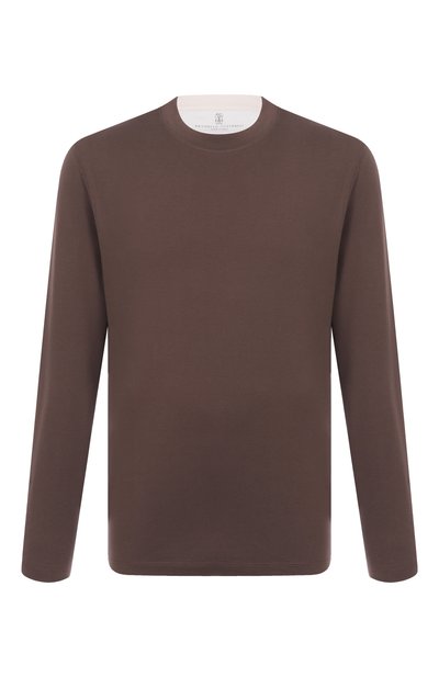 Мужская хлопковый лонгслив BRUNELLO CUCINELLI, арт. M0B137433