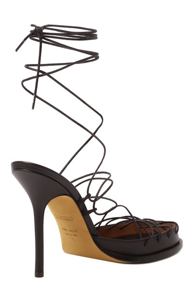 Кожаные босоножки MOSCHINO, арт. MA1604AC10/MF0, фото 5