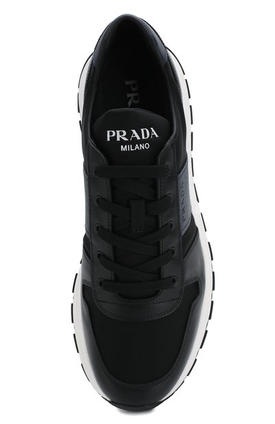 Комбинированные кроссовки PRADA, арт. 4E3463-3L1K-F0G52-G000, фото 5