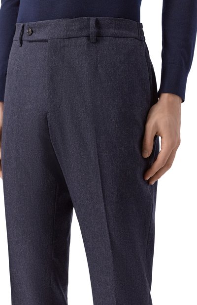 Шерстяные брюки BERWICH темно-синего цвета по цене 44000 руб., арт. GL0BE/FA1224X, фото 5 Шерстяные брюки BERWICH, арт. GL0BE/FA1224X, фото 5