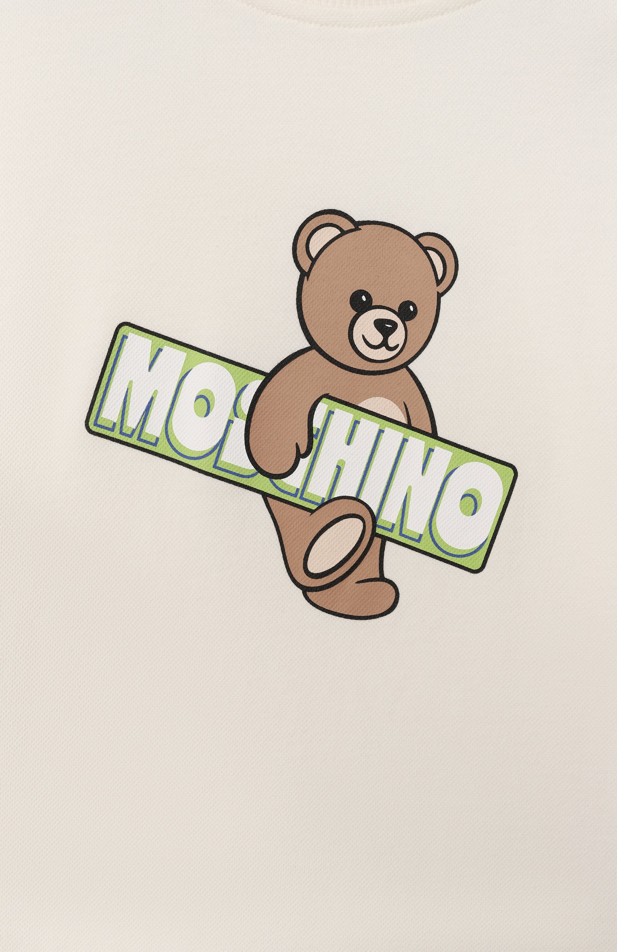 Хлопковая футболка MOSCHINO, арт. HYM03S/LFA07_001, фото 3