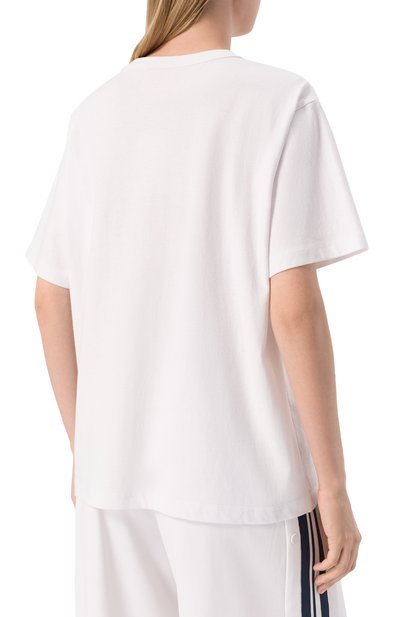 Хлопковая футболка AECA WHITE, арт. AWCMSSBBTTSST005A2.WHITE/BLACK (XL), фото 4