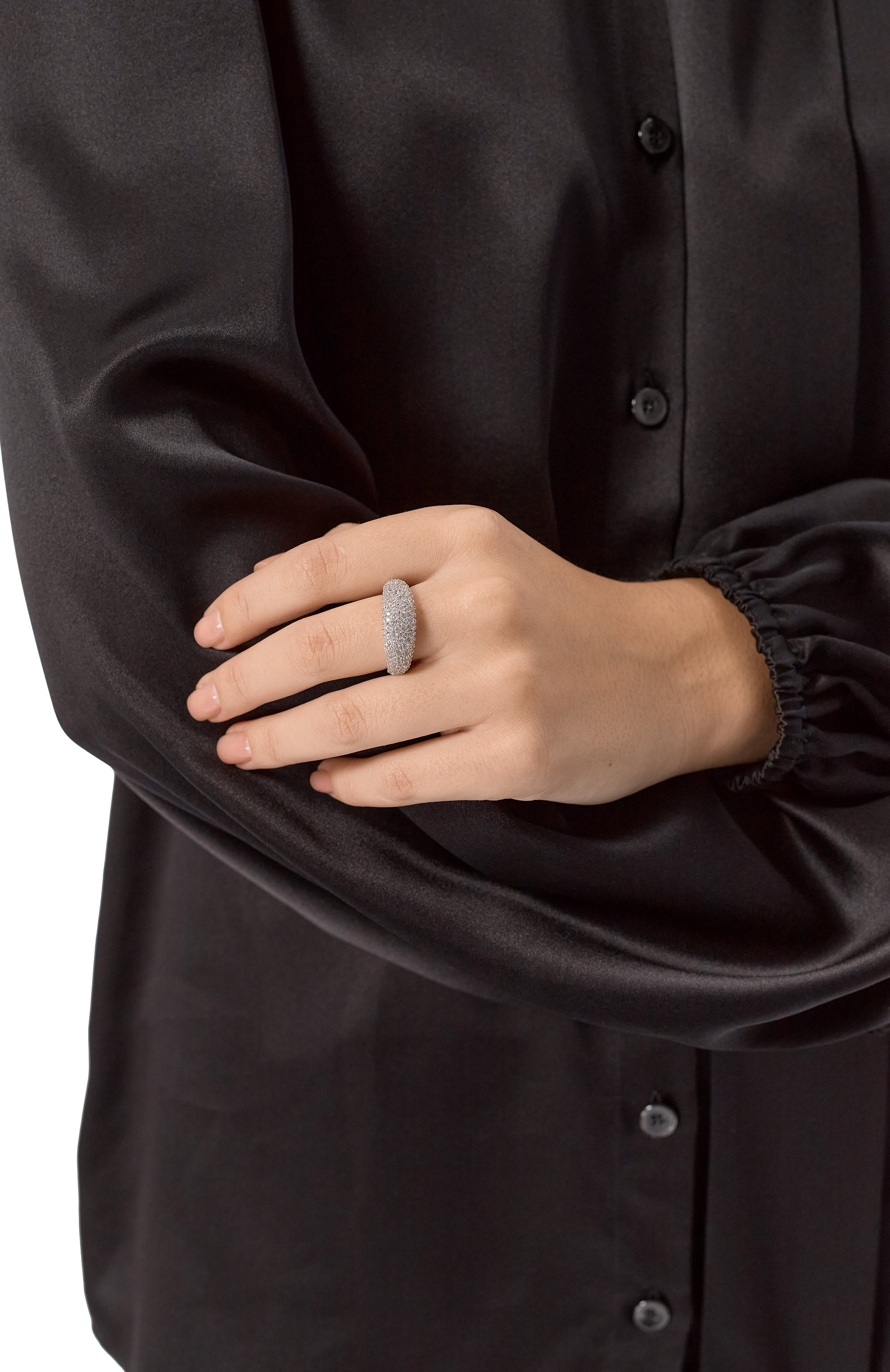 Кольцо sublima SWAROVSKI серебряного цвета по цене 21400 руб., арт. 5737596, фото 2 Кольцо sublima SWAROVSKI, арт. 5737596, фото 2