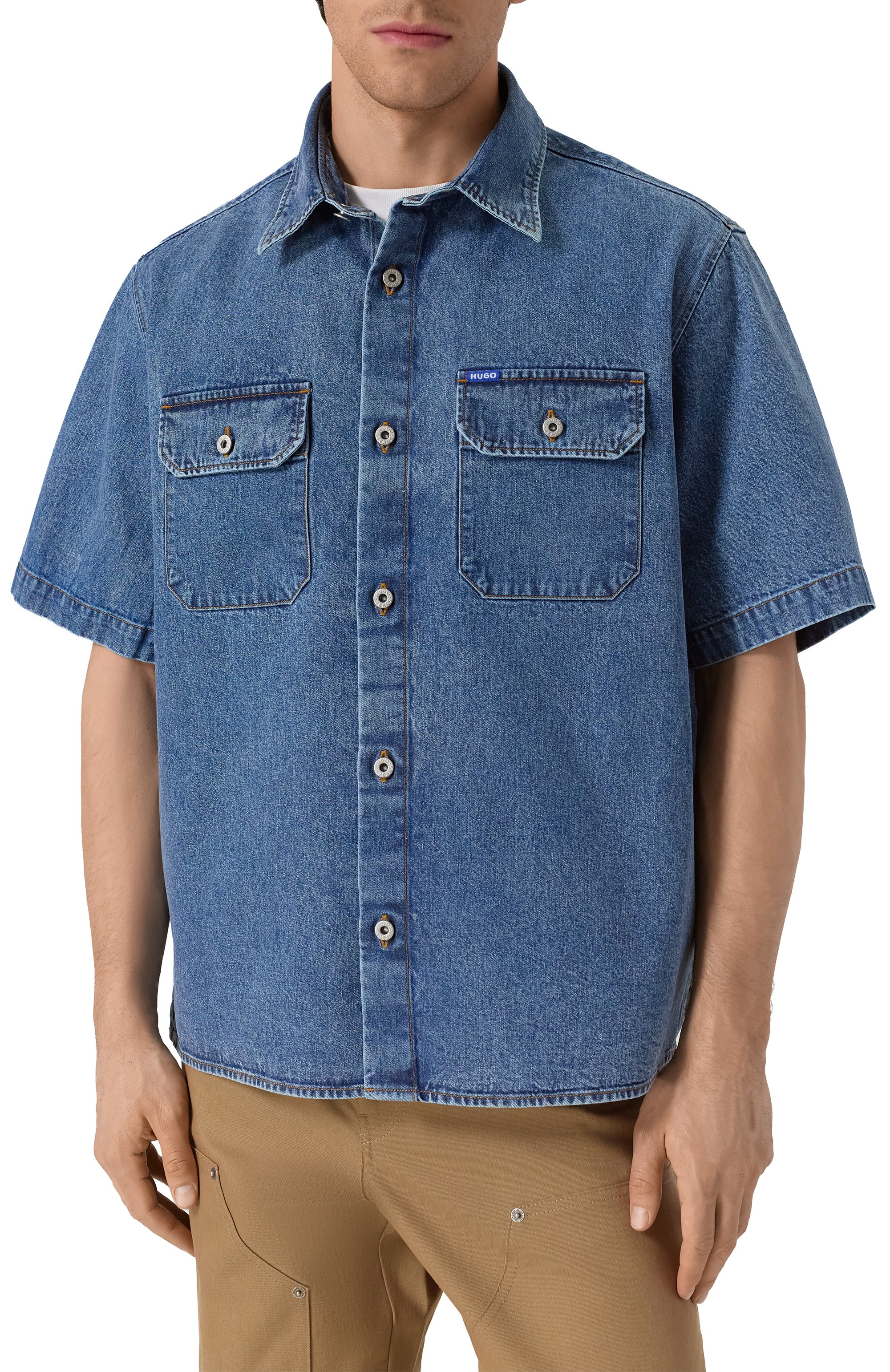 Джинсовая рубашка HUGO BLUE, арт. 50545213, фото 3