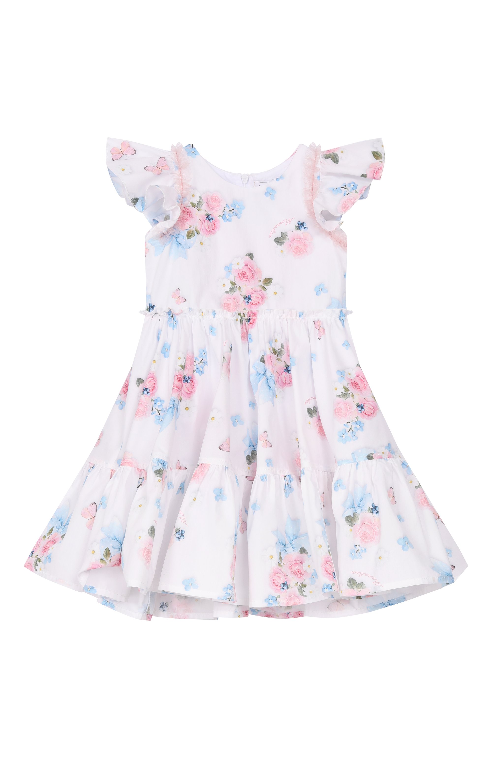 Хлопковое платье MONNALISA, арт. 31G904, фото 1