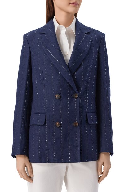 Жакет изо льна и шерсти KITON, арт. D60510K0940G, фото 3